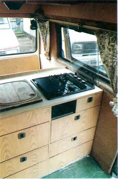 VW T25  Diamond RV Autocruiser Kitchen Unit